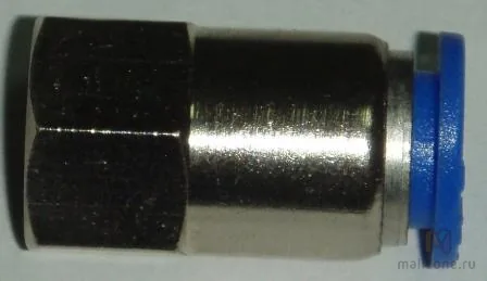 Пневмофитинг цанговый прямой с внутренней резьбой PCF 10-02 (R1/4")