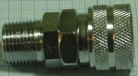 Пневмофитинг стальной БРС SM 30 (R3/8") "Мама" + наружная резьба